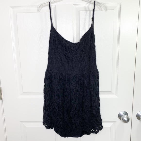 Planet Blue Blu Moon Lace Park Backless Mini Drss - Picture 2 of 10